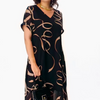Icone™ FlowyDress: Dobbeltlags, V-hals Flytende Maxi-Kjole