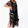 Icone™ FlowyDress: Dobbeltlags, V-hals Flytende Maxi-Kjole