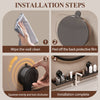GlideHold® BathroomRack™: Moderne Sugekraftig Baderomsstativ Med U-Rille Design