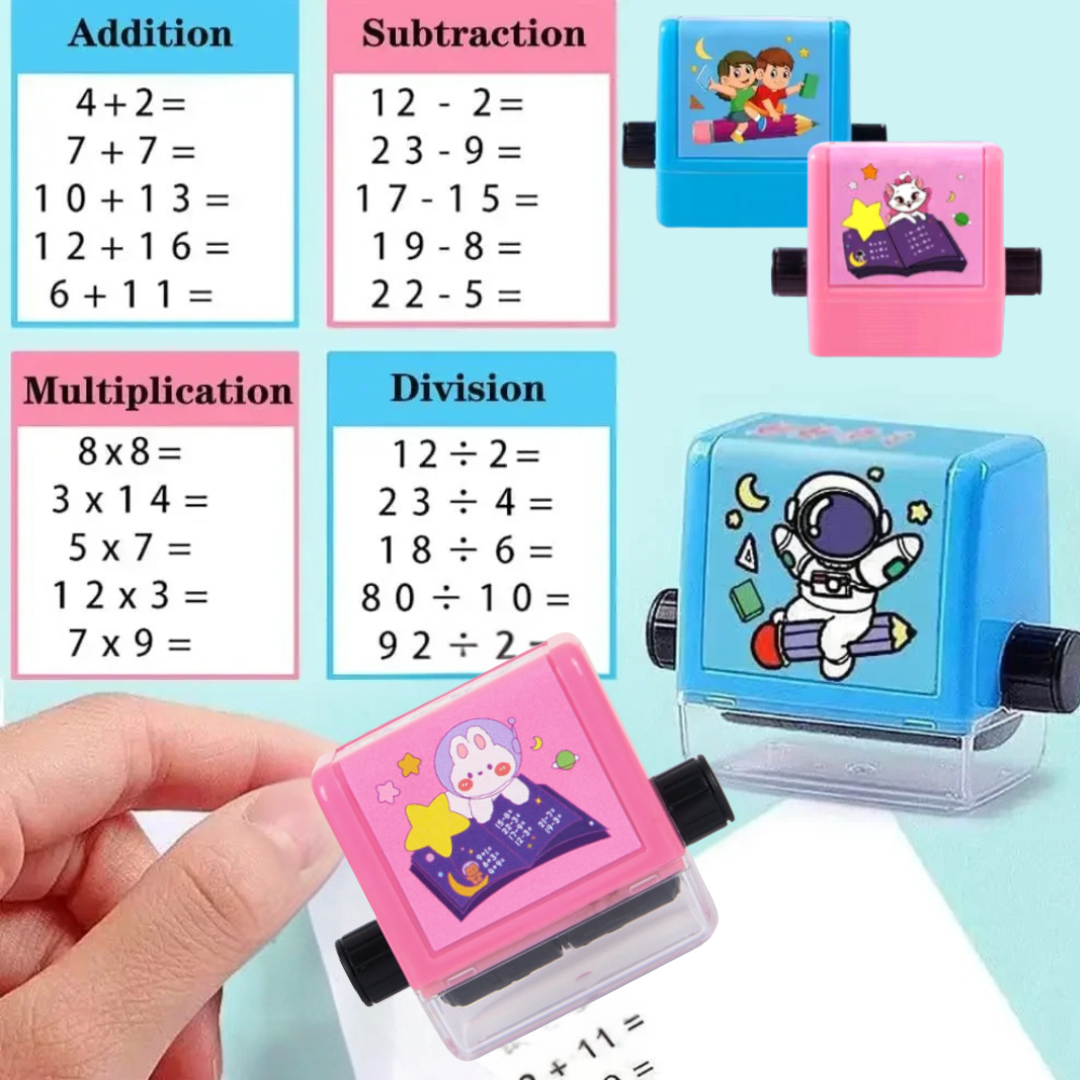 Kletshuts™ MathStamp: Digital Roller Matematikk Undervisning Stempel