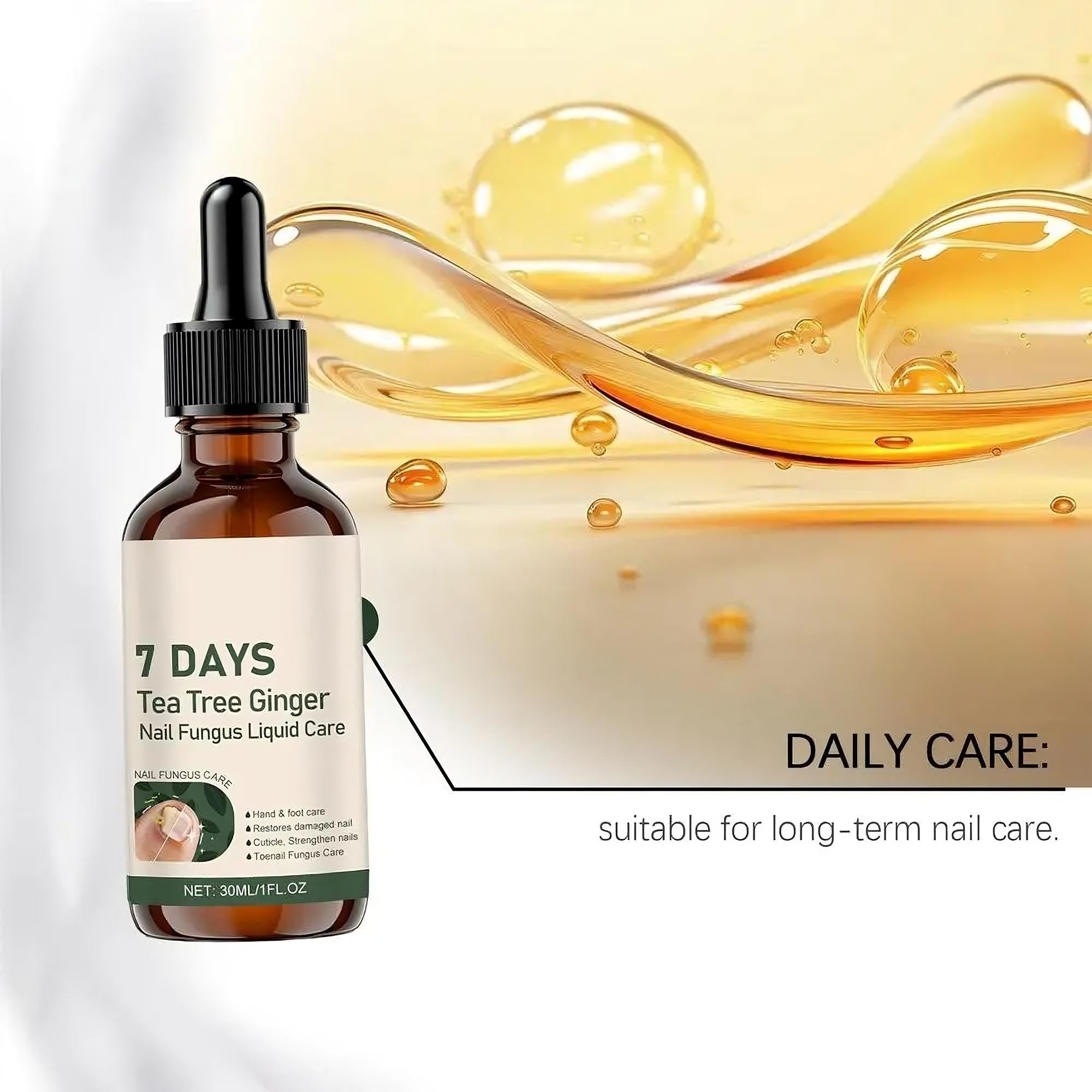 NailDrops 1+1 GRATIS: Flytende Neglesopp-Reparerende Helbredende Dråper