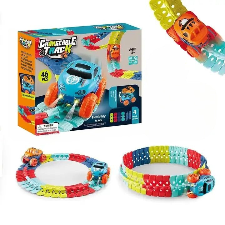 Kletshuts™ RaceTrack: Lærerikt Morsomt Kreativt Fleksibelt Rase Bil Bane