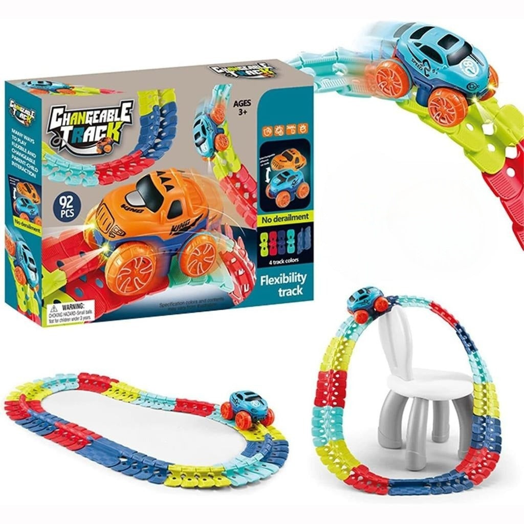 Kletshuts™ RaceTrack: Lærerikt Morsomt Kreativt Fleksibelt Rase Bil Bane