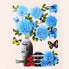 FloralSticker 2+2 GRATIS: Elegant Hus Dekor Selvklebende Blomster Klistremerker