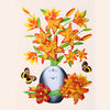 FloralSticker 2+2 GRATIS: Elegant Hus Dekor Selvklebende Blomster Klistremerker