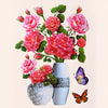 FloralSticker 2+2 GRATIS: Elegant Hus Dekor Selvklebende Blomster Klistremerker