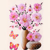 FloralSticker 2+2 GRATIS: Elegant Hus Dekor Selvklebende Blomster Klistremerker