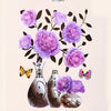 FloralSticker 2+2 GRATIS: Elegant Hus Dekor Selvklebende Blomster Klistremerker