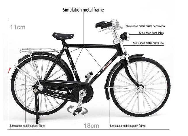 Kletshuts™ Bicycle - Gjør-Det-Selv-Sykkelmodell-Leketøy i Skala